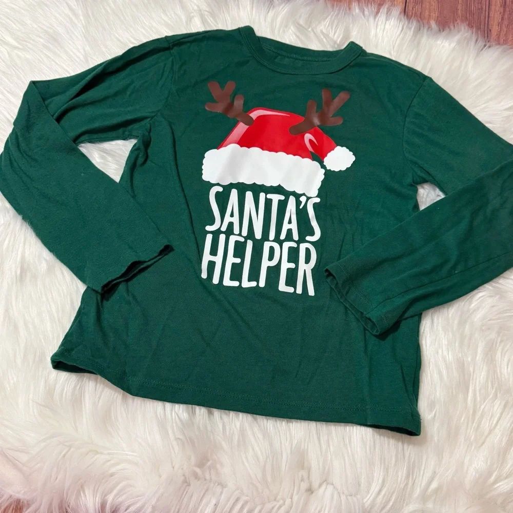 The Children’s Place Youth Boy Size Small (5/6) Long Sleeve Holiday Shirt